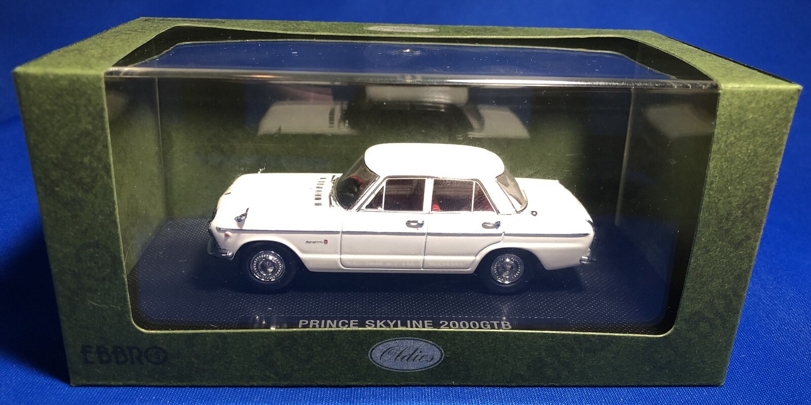 Voiture Miniature EBBRO Nissan Prince Skyline 2000 GTB Blanche 1965 - échelle 1:43, Occasion