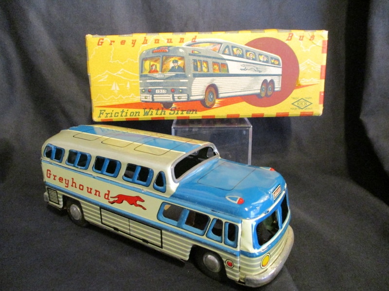 tin toy greyhound bus
