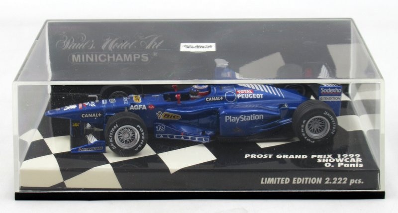 Paul\'sModelArt 1/43MINICHAMPS 430 990088 PROST GRAND PRIX 1999 SHOWCAR O.Panis #18