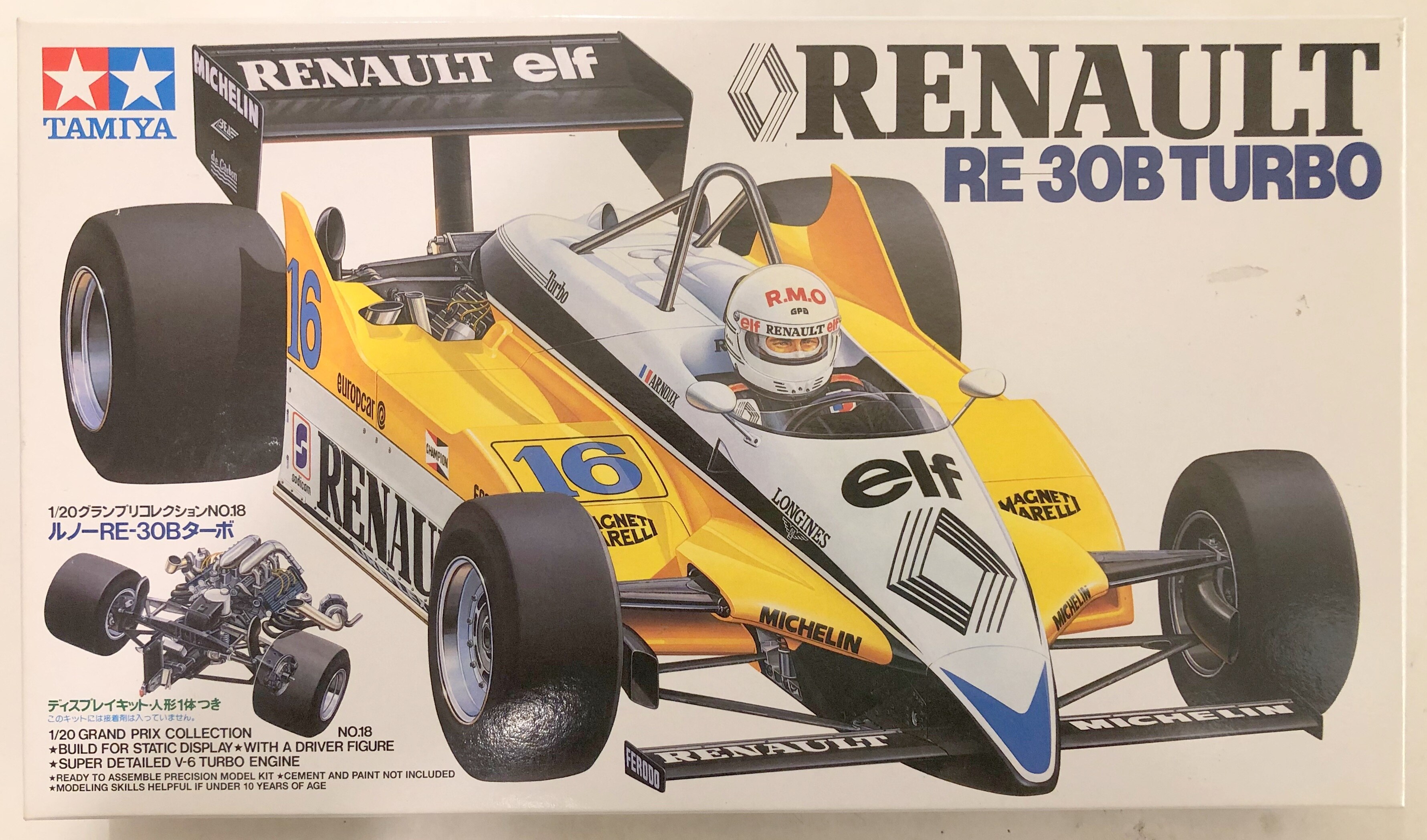 タミヤ 1/20グランプリコレクションNo.18 ルノーRE30Bターボ 20018