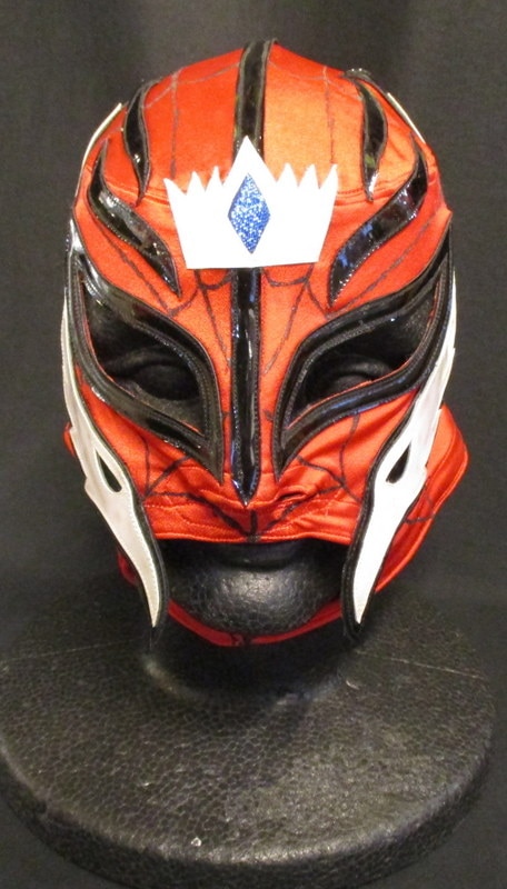 Pro Wrestling Mask Bushio Made In Rey Mysterio Jr Red Spider Man Pattern X Black White Edge No Mandarake Online Shop