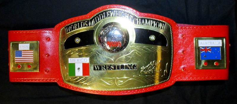 プロレスグッズ NWA世界ミドル級チャンピオンベルト レプリカ