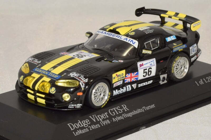 Paul S Model Art Minichamps Dodge Viper Gts R Le Mans Golden