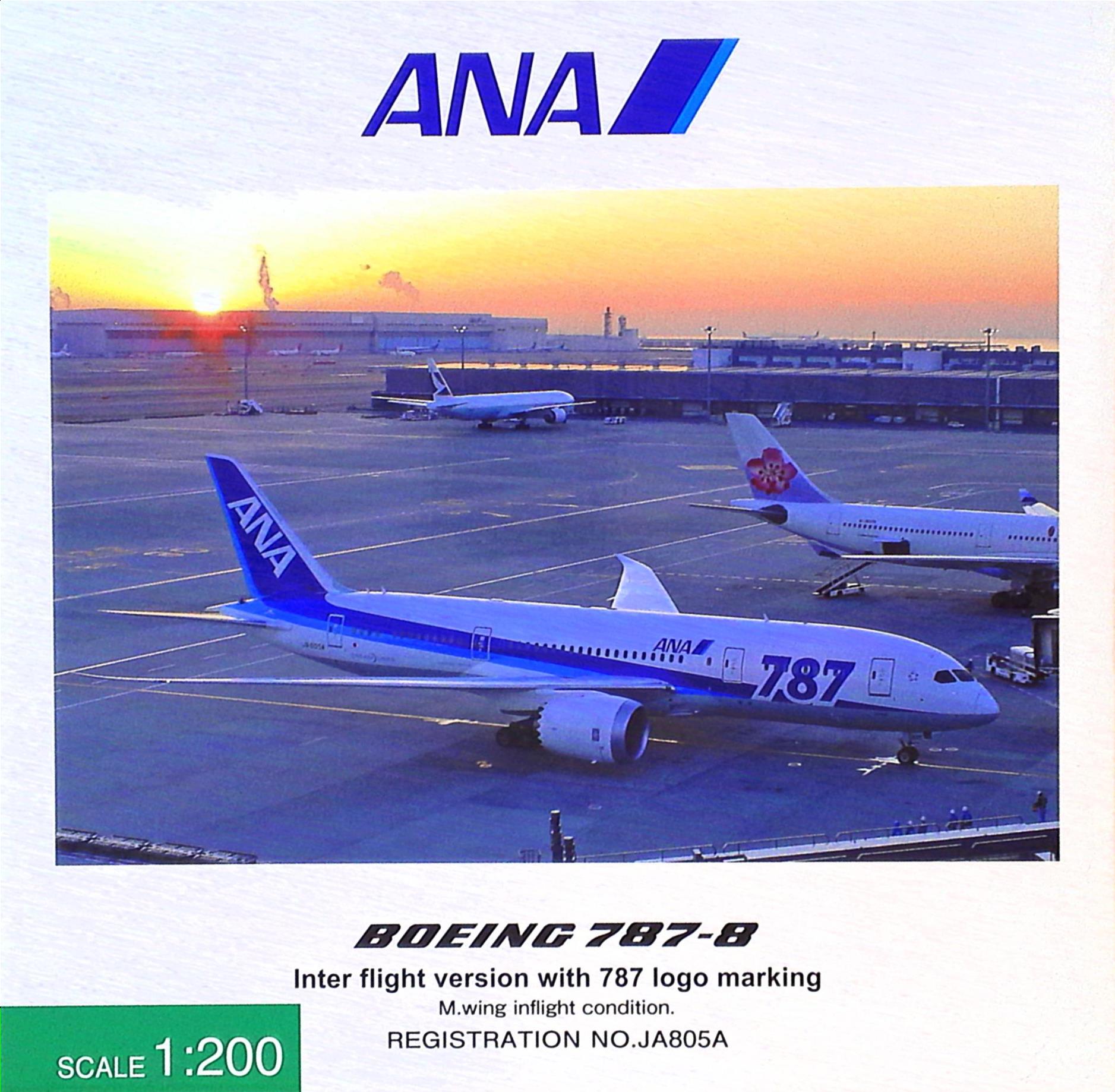 ALL NIPPON AIRWAYS trading companies 1/200 With 787-8 JA805A 787 Logo Air  posture NH20052