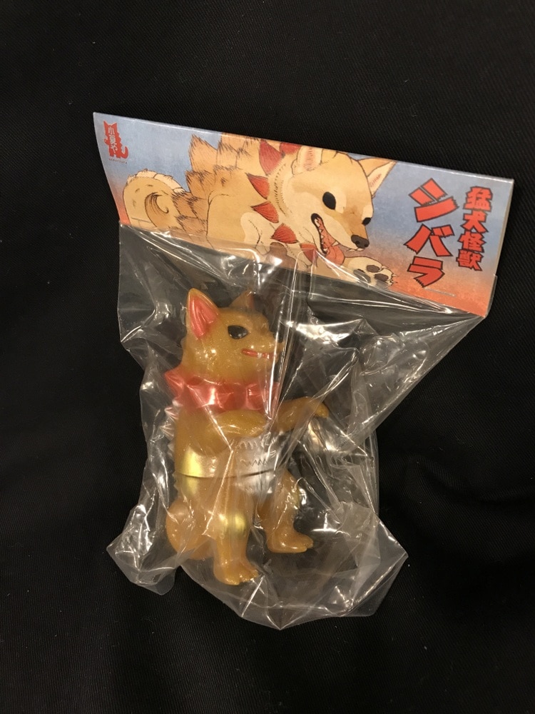 小夏や 猛犬怪獣シバラ 金シバVer.(名古屋POPBOX限定/黄土色ラメ成型/金/銀/メ