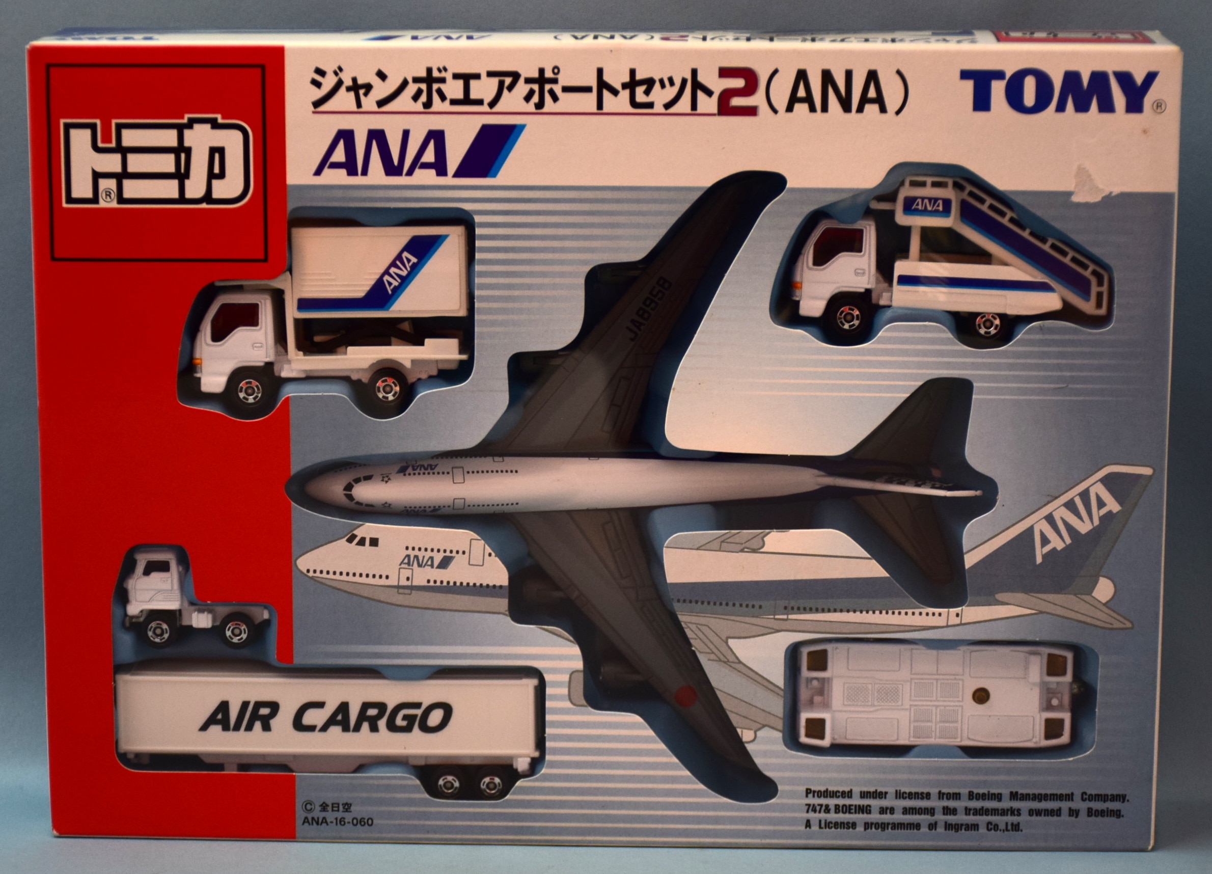 ミニカートミカ ANA ジャンボエアポートセット 全日空 日本製 - ミニカー