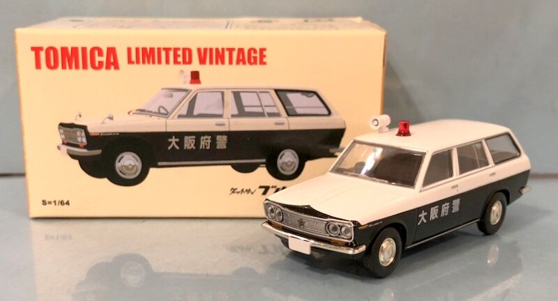 Tomy Tec Tomica Limited Vintage Datsun Bluebird Van Patrol Car Black X White Tomica Shop Original Mandarake Online Shop