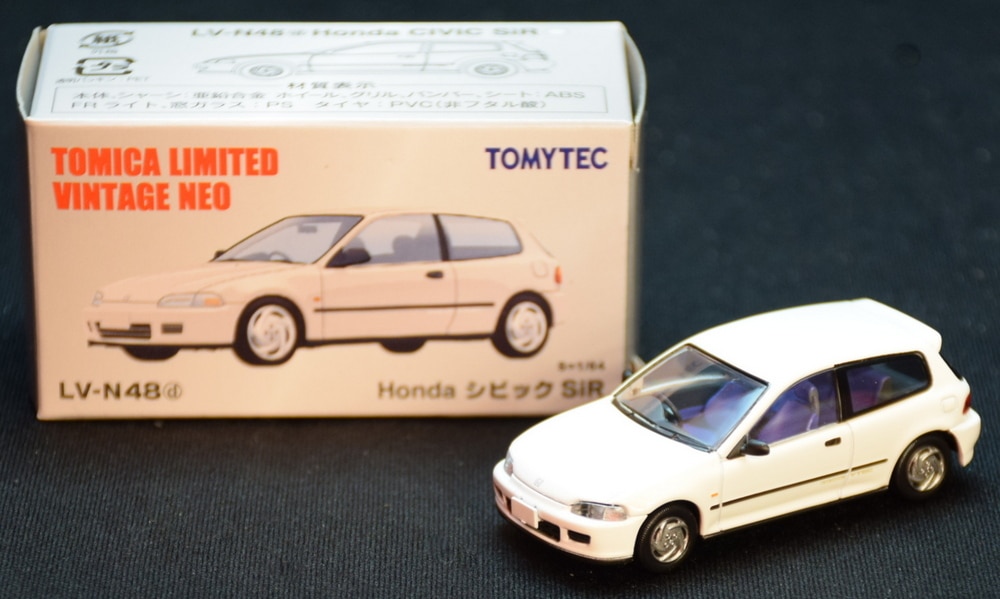 TOMYTEC TOMICA LIMITED VINTAGE NEO HondaシビックSiR (白) LVN48d