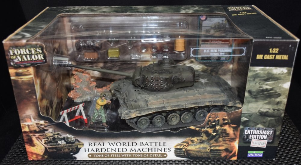 UNIMAX 1/32 FORCES OF VALOR US M26 PERSHING GERMANY 1945