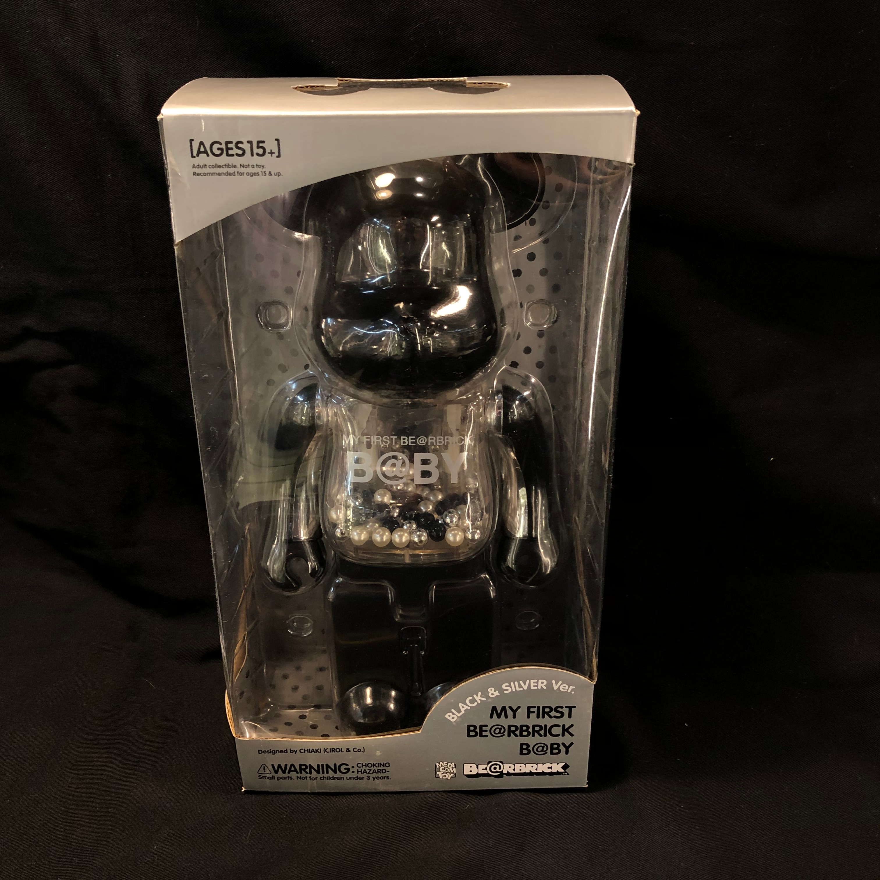 MEDICOMTOY BE @ RBRICK MY FIRST Baby (B@by) BY Black and