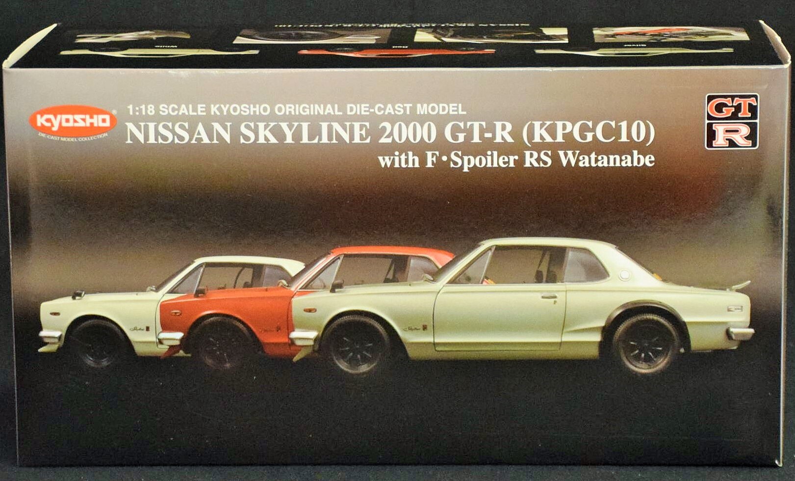 京商 1/18京商オリジナル 日産スカイライン GT-R ハコスカ Fスポイラー RS ワタナベホイール (ホワイト) K08128W
