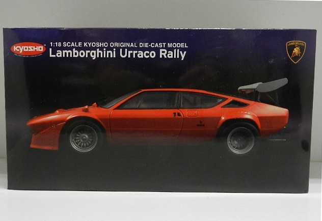 京商 1/18 KYOSHO 【Lamborghini Urraco Rally (オレンジ/リヤウイング