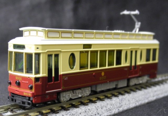 福袋セール】 東京都電 MODEMO くれは 9000形 赤塗装 9001 鉄道模型 