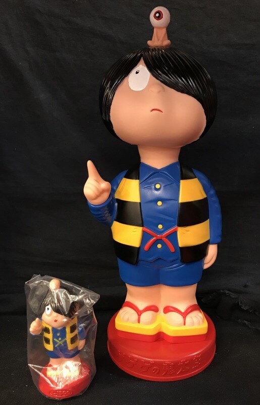 まんだらけ 復刻版 ゲゲゲの鬼太郎 シスコ ソフビ おまけシート付き