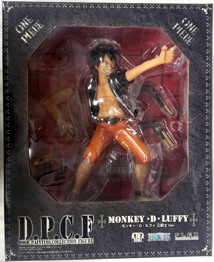 One Piece: Luffy Three Musketeers Ver (Door Painting Collection Figure) 1/7  Scale PVC Figure by Plex