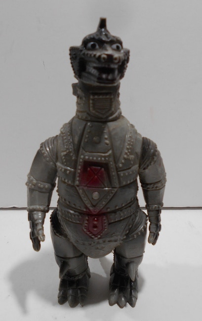 ポピー キングザウルス 「メカゴジラ2」当時物 ポピー キングザウルス メカゴジラ ライトグレー成型/黒&赤/16.5