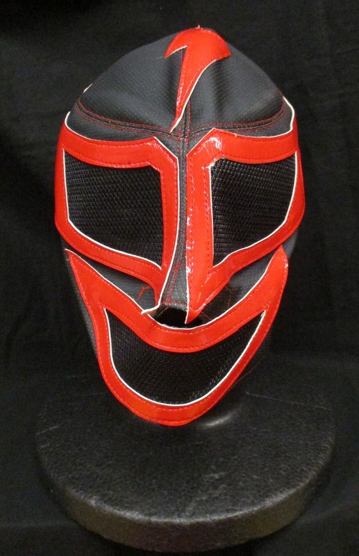 Pro Wrestling Mask OJISAN Made in Super Strong Machine (black mesh ×