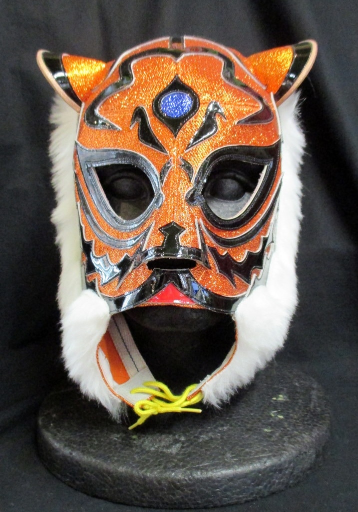 レア】初代タイガーマスク(オレンジラメx黒フチ) ヒロ＆マニア館製