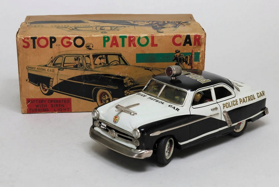 マルサン商店 電動ブリキ STOP-GO POLICE PATROL CAR NO.1