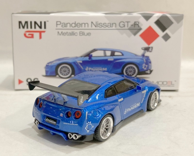 TSM 1/64 MINI GT Pandem Nissan GT-R R35 GTウィング メタリック 