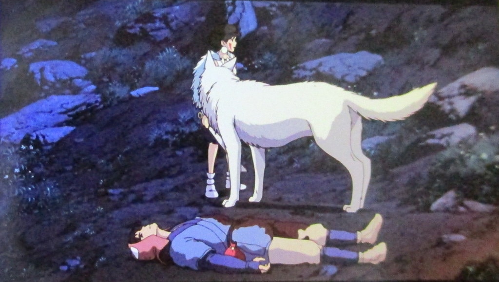 マンマユート団 三鷹の森ジブリ美術館 もののけ姫 フィルムブックマーカー 山犬とサンと横たわるアシタカ まんだらけ Mandarake