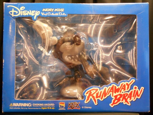 MediCom Toy VCD RUNAWAY BRAIN MICKEY (KOZIK version / monotone