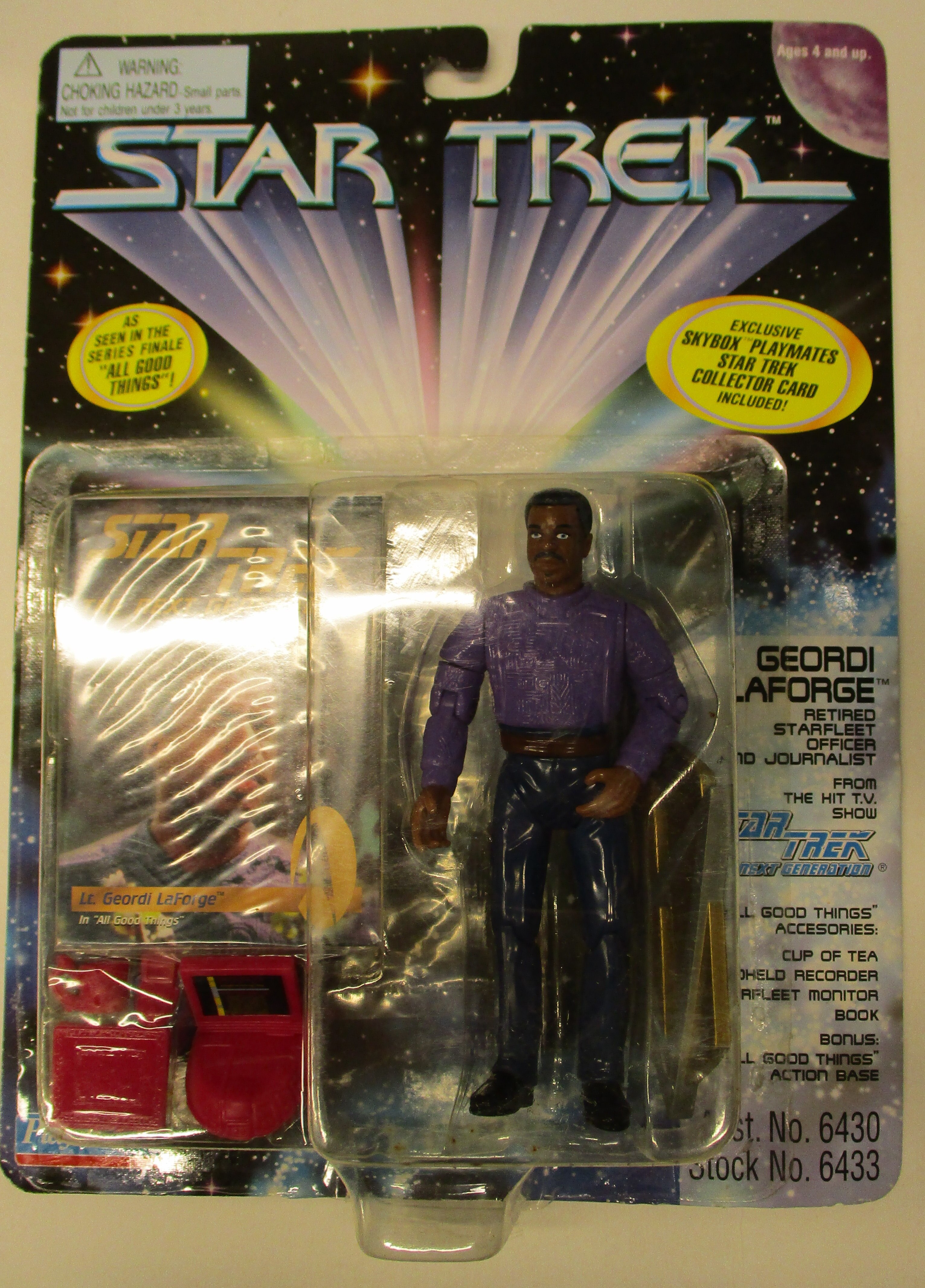 Playmates Toys Star Trek the Next Generation Geordi LaForge All Good Things Action Figure for sale online