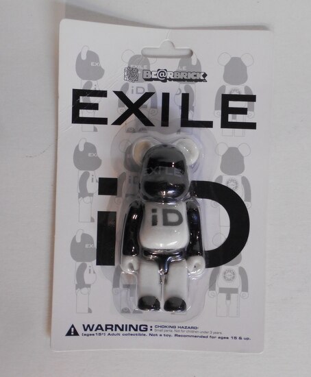 MEDICOMTOY Be@rbrick (Bearbrick) EXILE ID (white × black