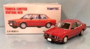 TOMICA LIMITED VINTAGE NEO BMW 318i 2ドア(赤) LV-N91a