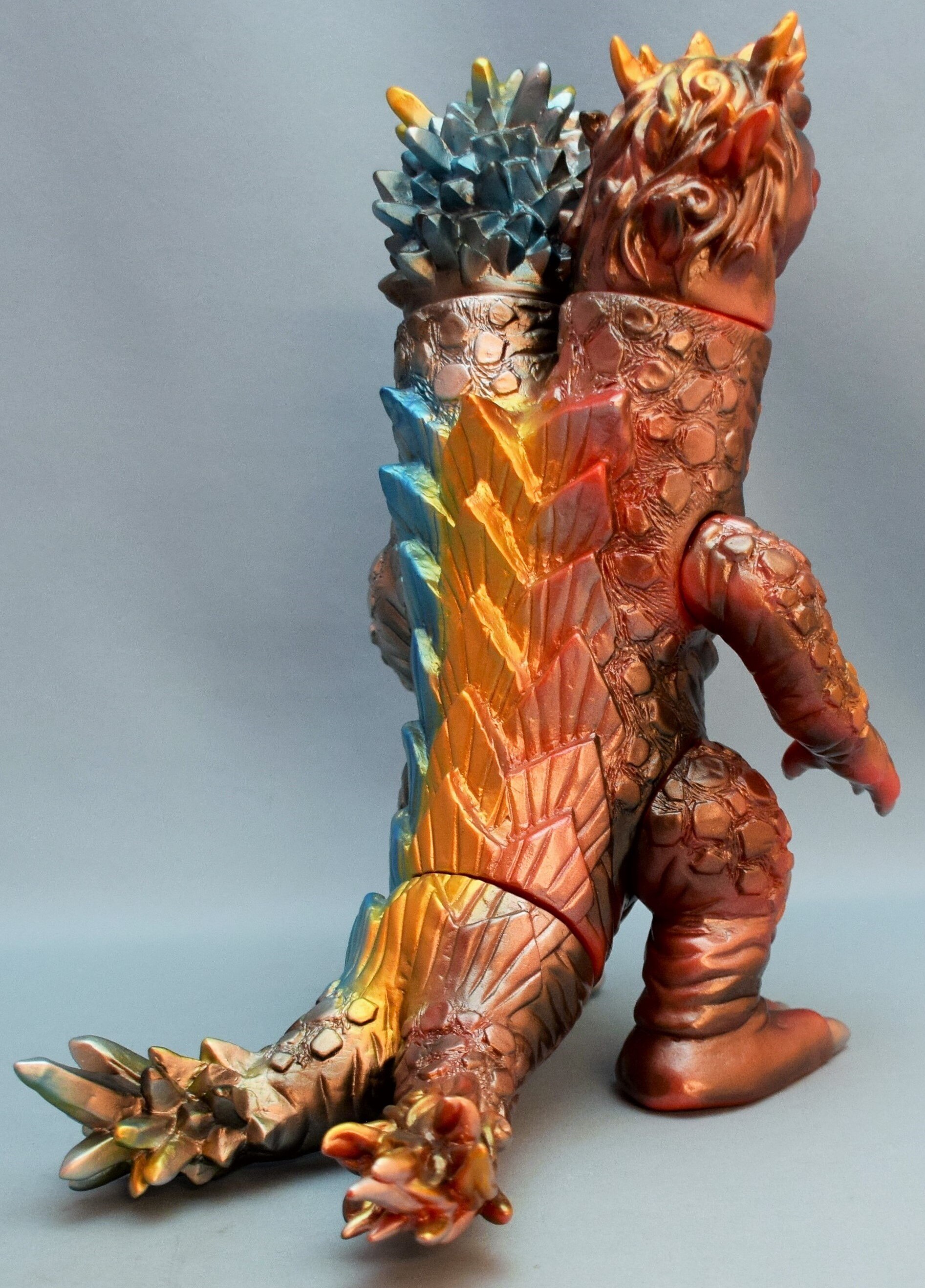 MAXTOY 双頭怪獣デュアロス(赤成型/青/金/銀塗装/ドキドキ大阪ソフビ万博限定)