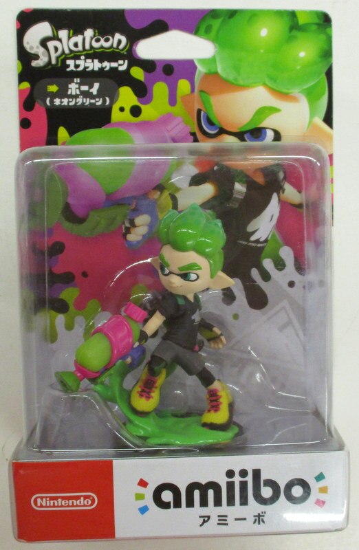 任天堂 Amiibo スプラトゥーンシリーズ ボーイ ネオングリーン まんだらけ Mandarake