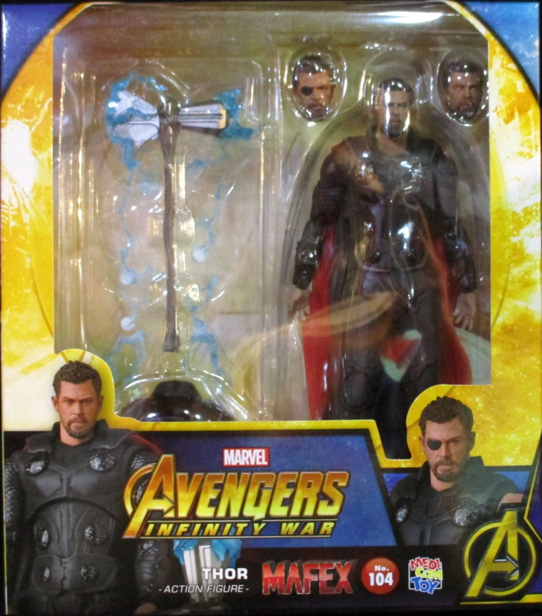 Medicom Avengers: Infinity War MAFEX No.104 Thor Action Figure