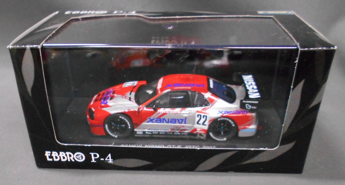 MMP 1/43 EBBRO P-4 Xanavi Nismo GT-R JGTC 2002 No.22 Red / Silver