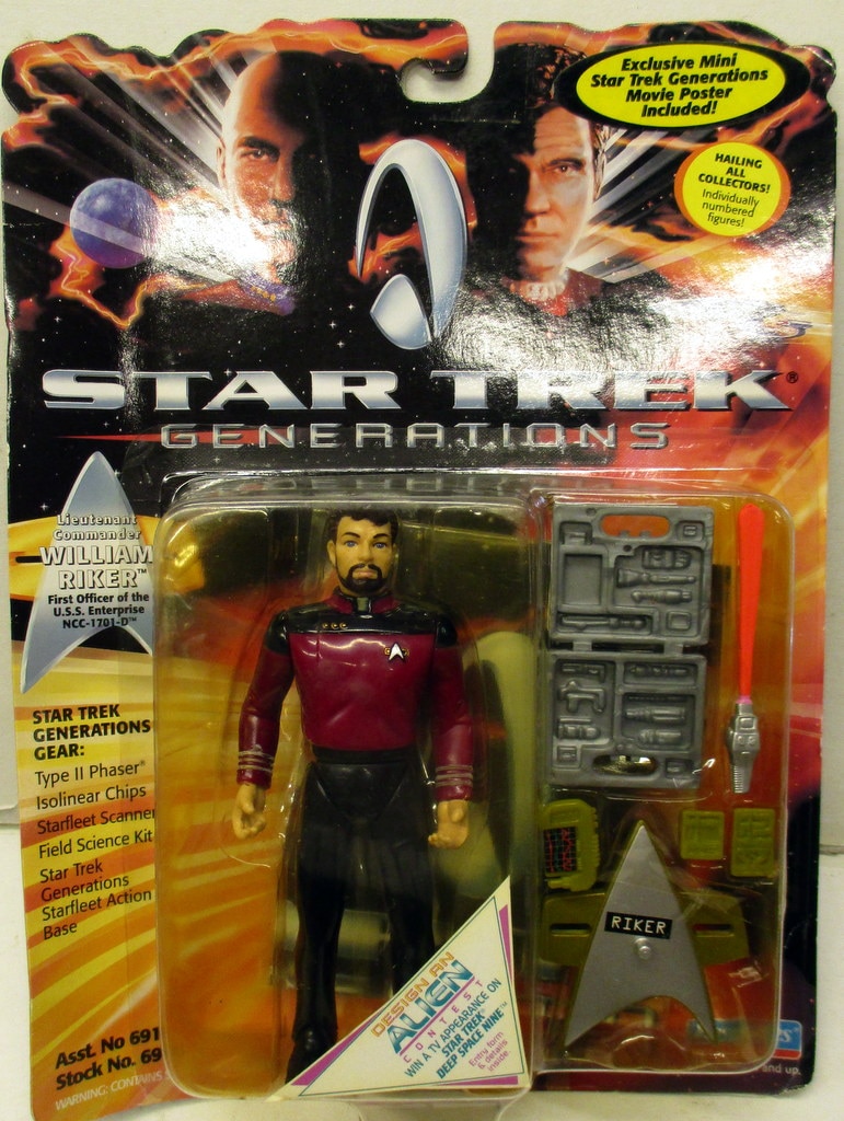 playmates (action figure) lieutenant commander william riker