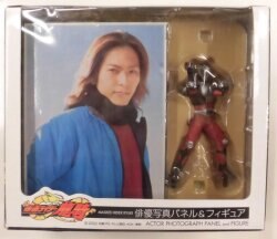 Actor photo panels and figures