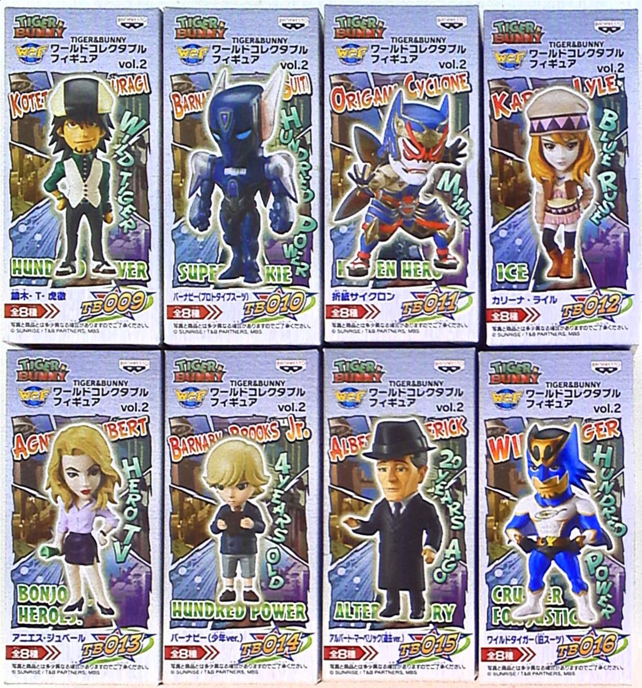 Banpresto Wcf Tiger Bunny World Collectable Figure Vol2 All Eight Sorts Set 2 Box Resealed Manufacturer Quality Check And Box Damage Mandarake 在线商店