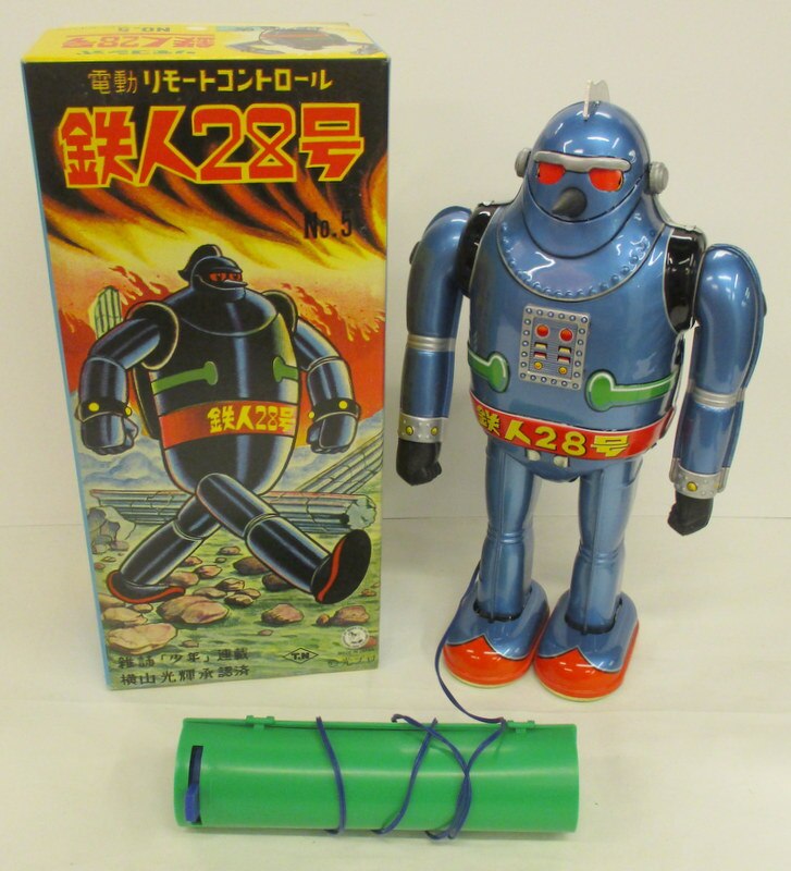 希少 野村トーイ 鉄人28号 ブリキ ロボット [横山光輝][T.N][ゼンマイ 