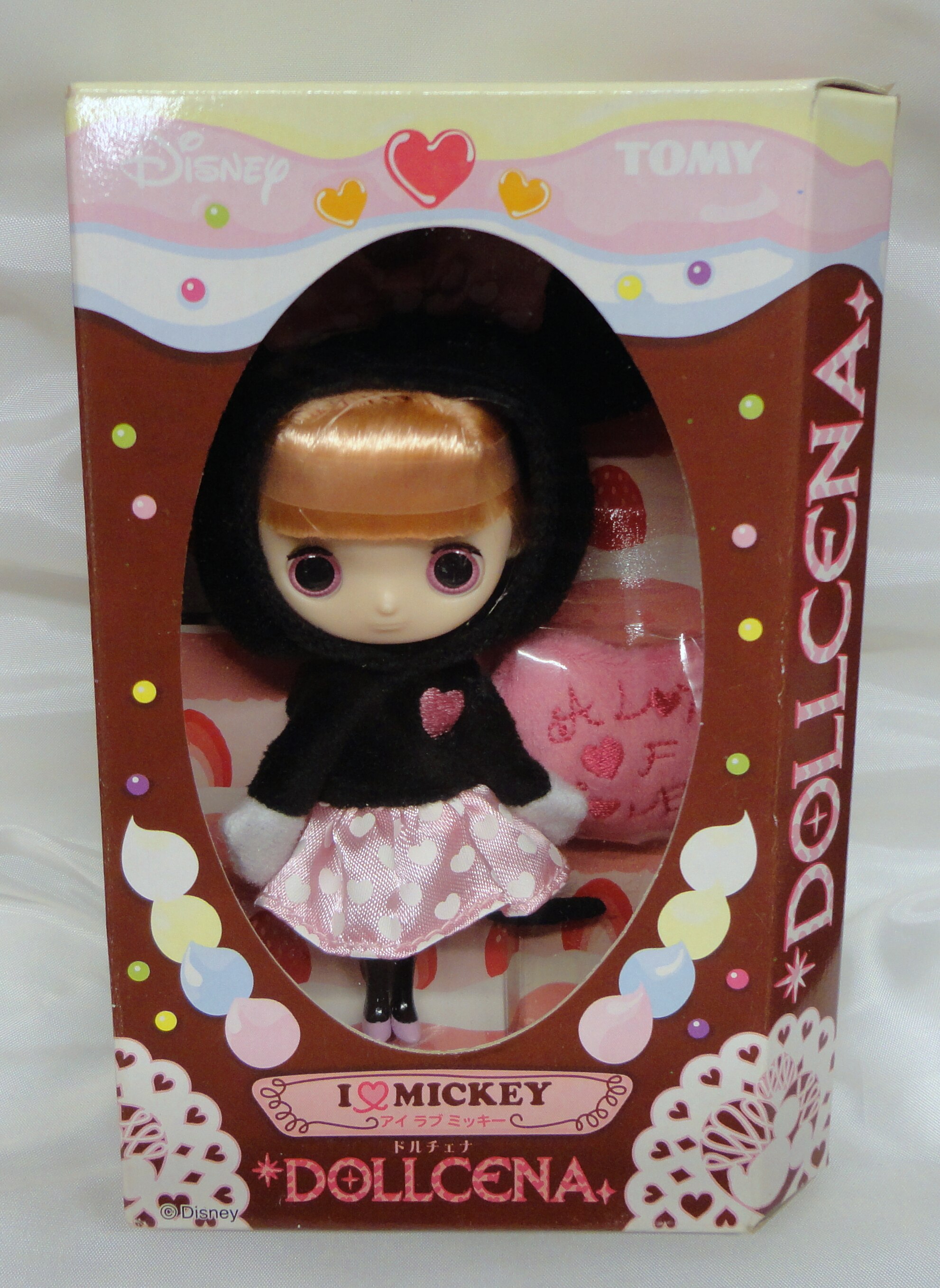 Disney TOMY Dollcena I Love Minnie Mouse Figure Model Toy Doll Girls  Collection