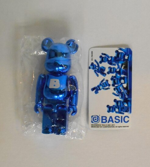 MEDICOMTOY BE@RBRICK23 BASIC(B)/青メッキ/ベアブリック SERIES23