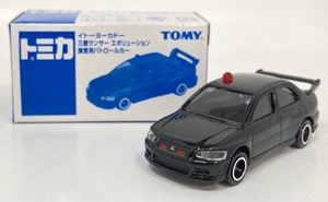 トミカ中国製/イトーヨーカドー特注 三菱ランサーエボリューション捜査用パトロールカー ST3