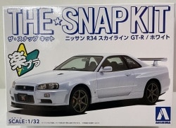 Aoshima The Snap Kit 1/32 Toyota Sprinter Trueno (Hitech Two-Tone B/W)  Plastic Model