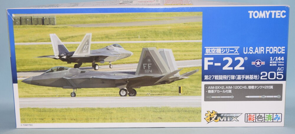 Tomytec 1/144 skill mix US Air Force F-22 the first 27 combat squadron