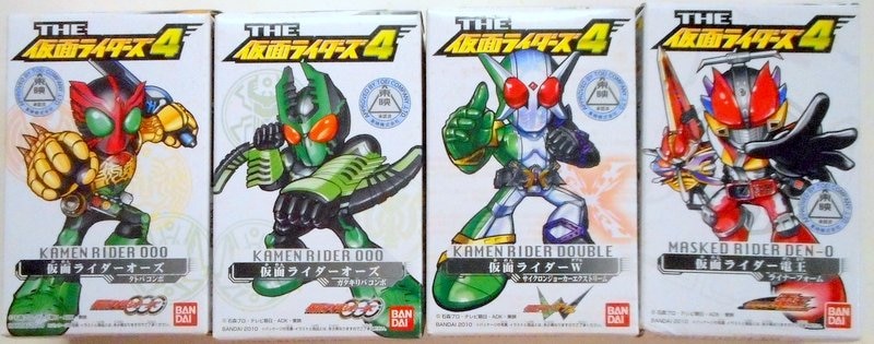 バンダイ THE仮面ライダーズ4 THE仮面ライダーズ 全4種セット THE仮面ライダーズ4 | まんだらけ Mandarake