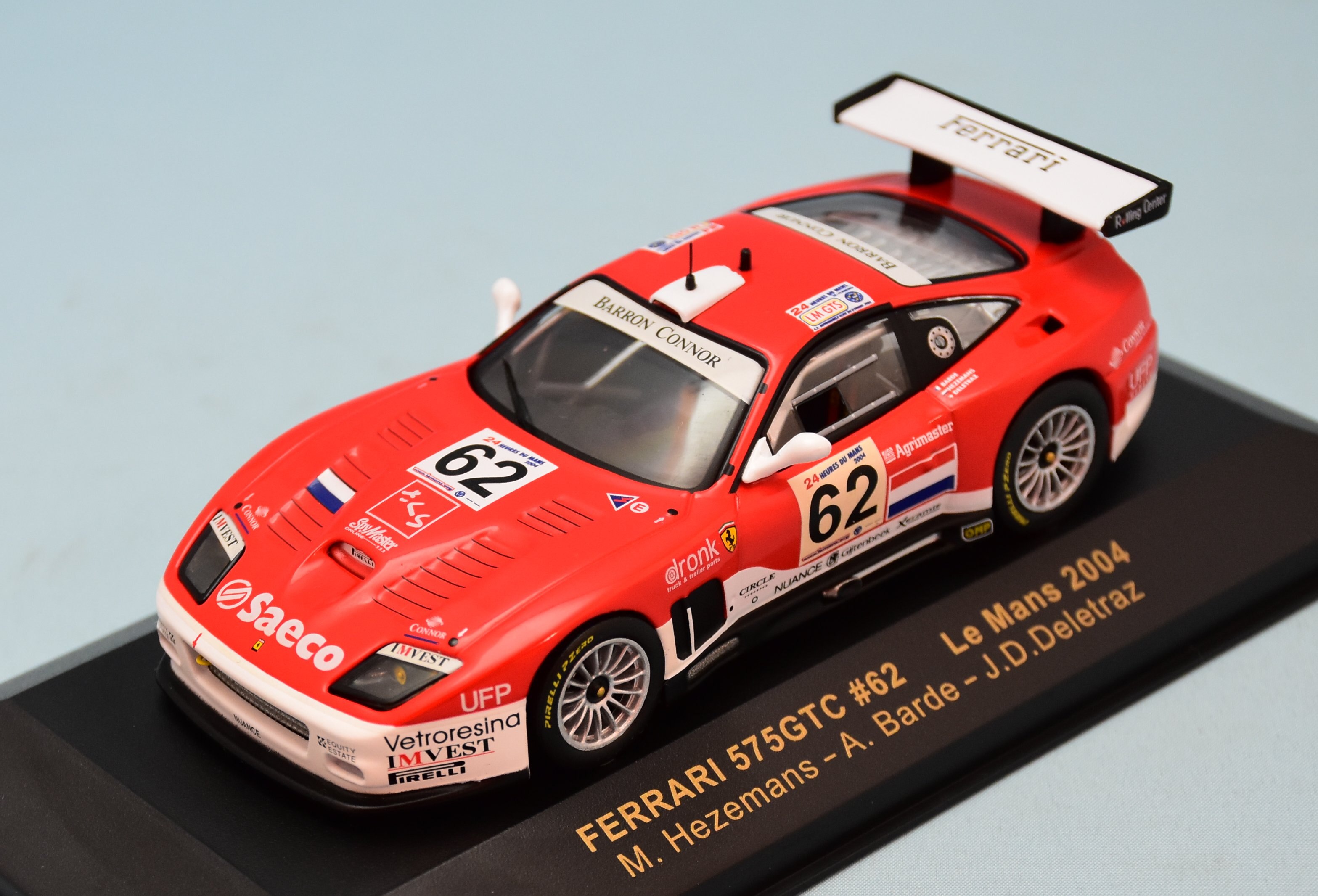 ixo MODELS 1/43 Ferrari 575 GTC #62 Le Mans 2004 FER033