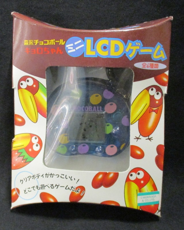 森永 チョコボール キョロちゃん ミニ LCD ゲーム クリア ブルー