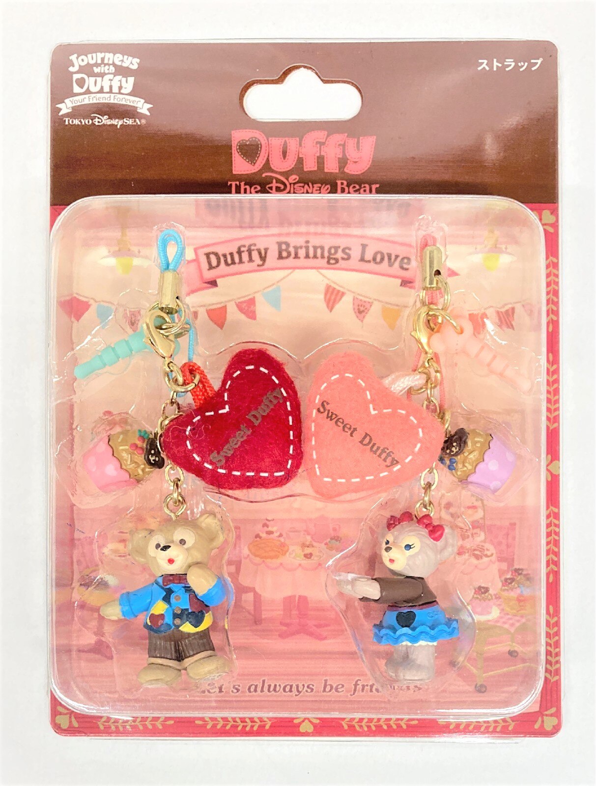 キーチェーンダッフィ シェリーメイ Duffy Brings Love ストラップ