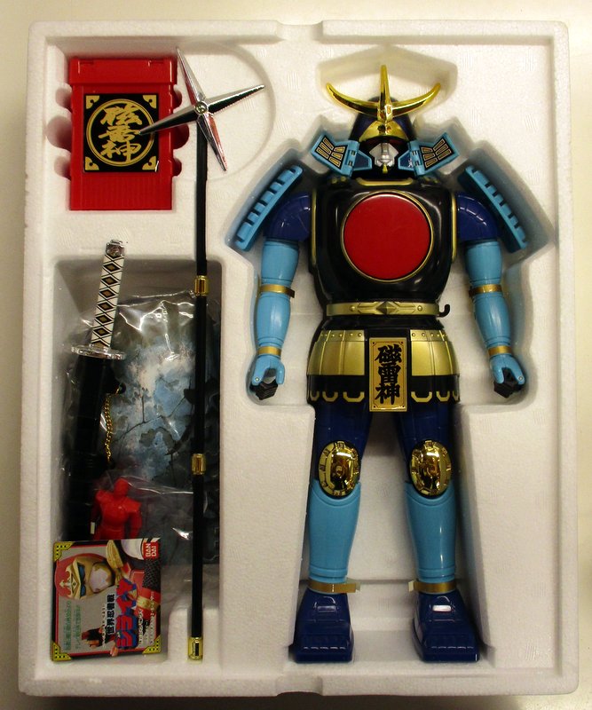 世界忍者戦ジライヤ 磁雷神 当時物 BANDAI 昭和 玩具 ロボット雷神 