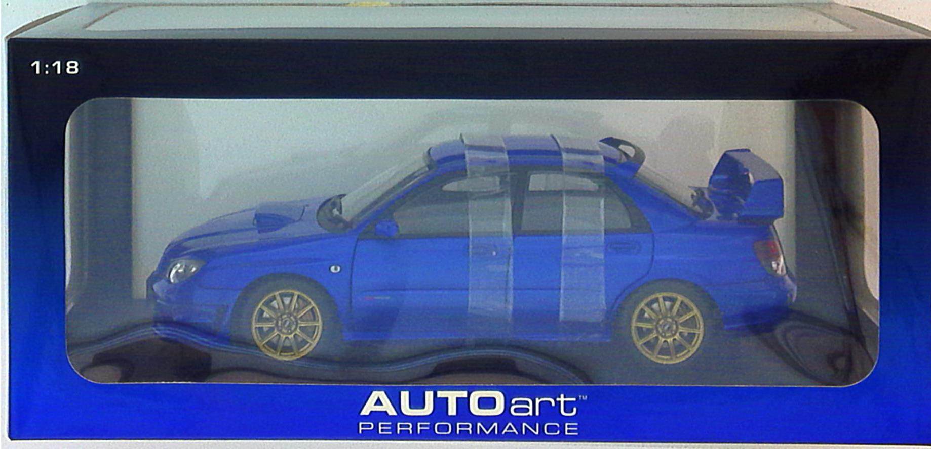 オートアート 1/18 78681 スバルインプレッサWRX STi2006 ブルー