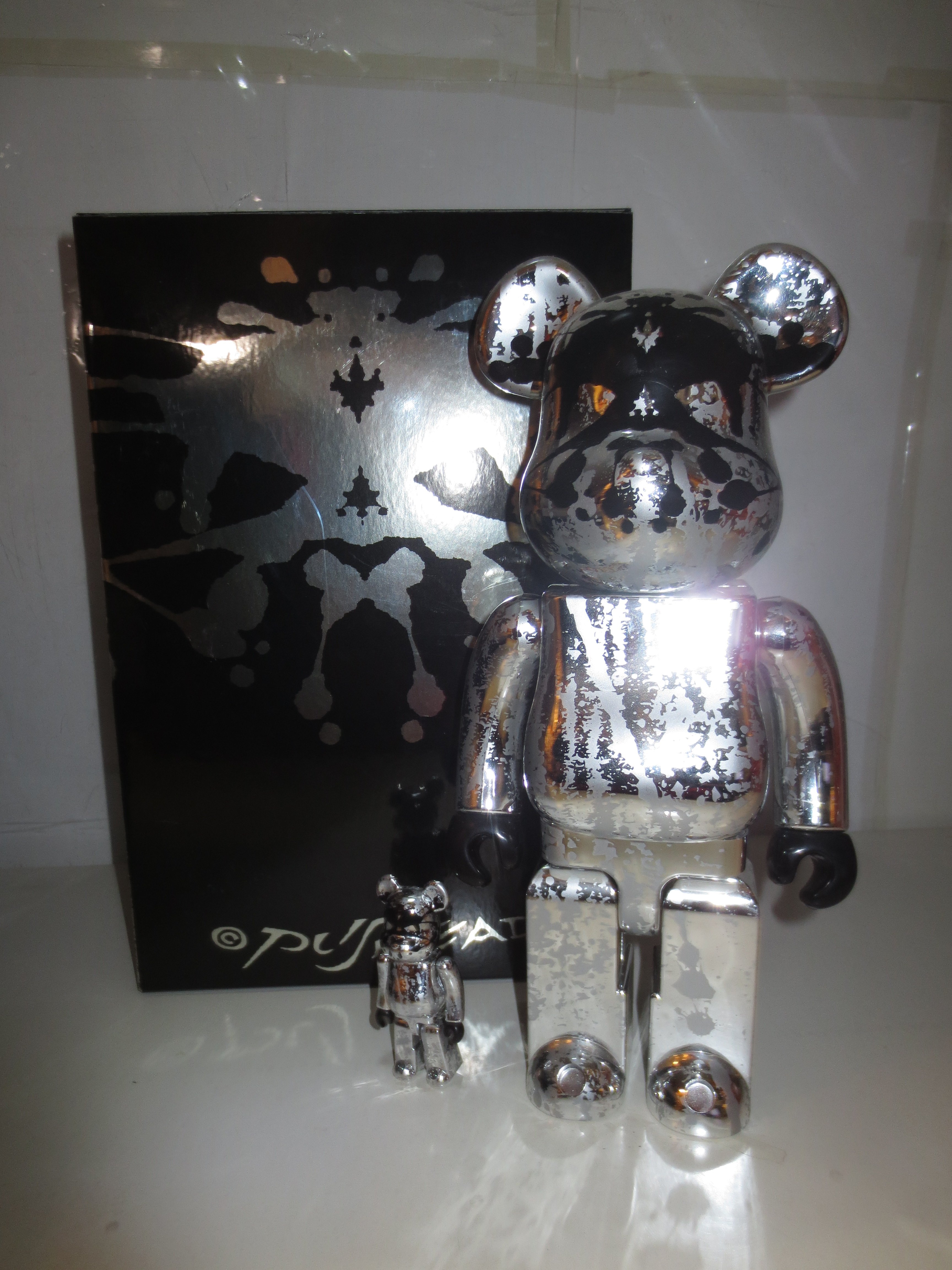 MEDICOMTOY メディコム・トイ BE@RBRICK PUSHEAD SILVER ANNIVERSARY