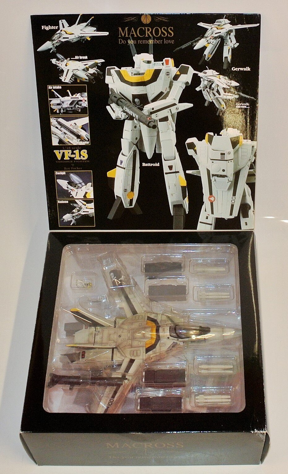 やまと 1/48完全変形 VF-1S ロイ・フォッカー機ウェザリング特別仕様